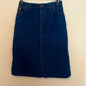 ✨vintage✨ Wrangler dark denim skirt, juniors 15